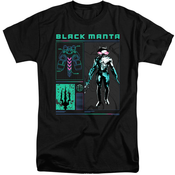 Aquaman And The Lost Kingdom - Black Manta Stats Adult Tall Fit Short Sleeve