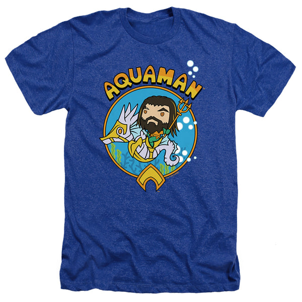 Aquaman And The Lost Kingdom - Chibi Aquaman Adult Regular Fit Heather Short Sleeve