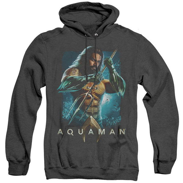 Aquaman Movie - Trident Adult Heather Hoodie