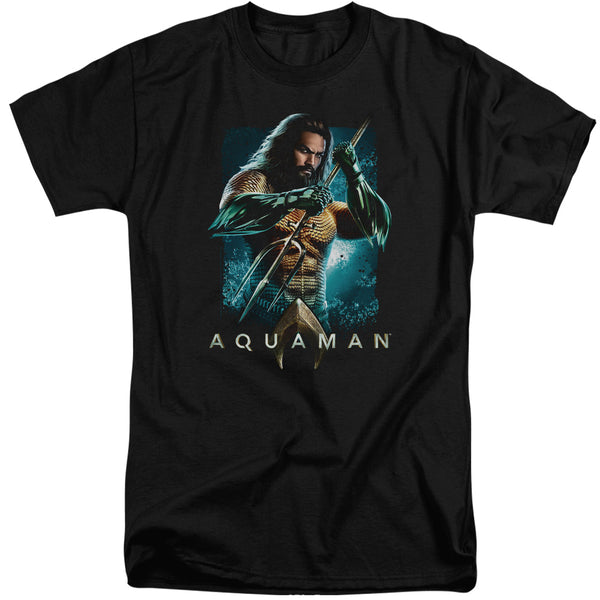 Aquaman Movie - Trident Adult Tall Fit Short Sleeve