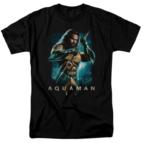 Aquaman Movie - Trident Adult Regular Fit Short Sleeve