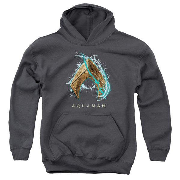 Aquaman Movie - Water Shield Youth Hooded Sweatshirt
