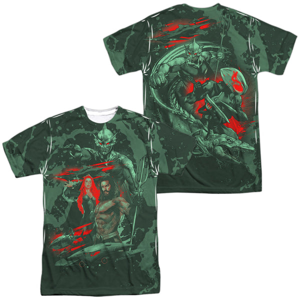 Aquaman Movie - Good And Evil Adult Regular Fit Short Sleeve 100% Poly