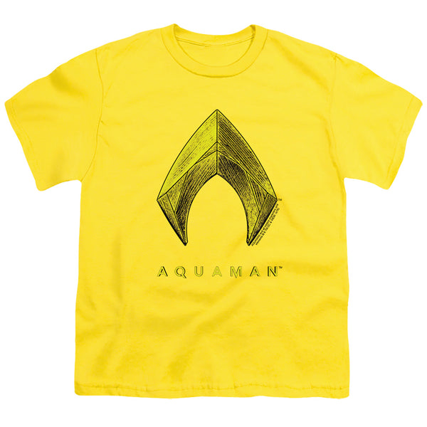 Aquaman Movie - Aquaman Logo Youth Short Sleeve