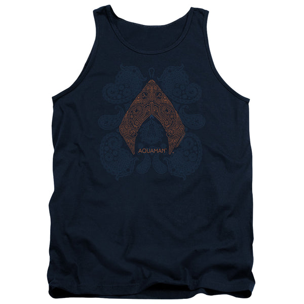 Aquaman Movie - Aqua Paisley Adult Tank Top