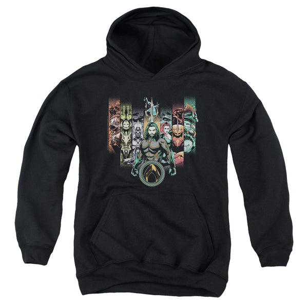Aquaman Movie - Unite The Kingdoms Youth Hooded Sweatshirt