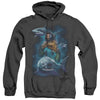 Aquaman Movie - Swimming With Sharks Adult Heather Hoodie