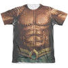 Aquaman Movie - Aquaman Uniform Adult Regular Fit Short Sleeve 65 - 35 Poly - Cotton