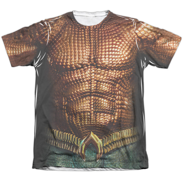 Aquaman Movie - Aquaman Uniform Adult Regular Fit Short Sleeve 65 - 35 Poly - Cotton