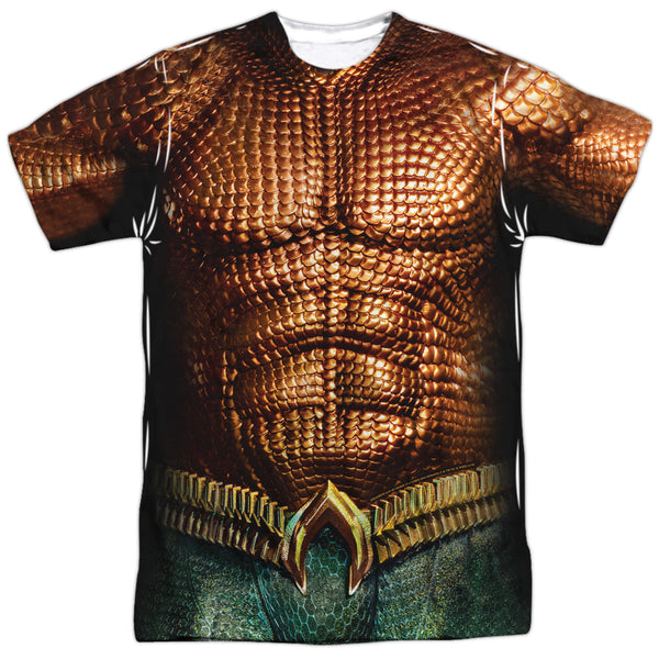 Aquaman Movie - Aquaman Uniform Adult Regular Fit Short Sleeve 100% Poly