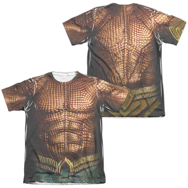 Aquaman Movie - Aquaman Uniform Adult Regular Fit Short Sleeve 65 - 35 Poly - Cotton