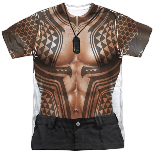 Aquaman Movie - Aquaman Tattoos Adult Regular Fit Short Sleeve 100% Poly