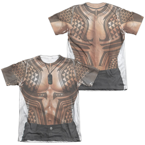 Aquaman Movie - Aquaman Tattoos Adult Regular Fit Short Sleeve 65 - 35 Poly - Cotton