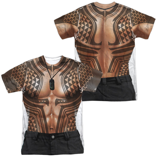 Aquaman Movie - Aquaman Tattoos Adult Regular Fit Short Sleeve 100% Poly