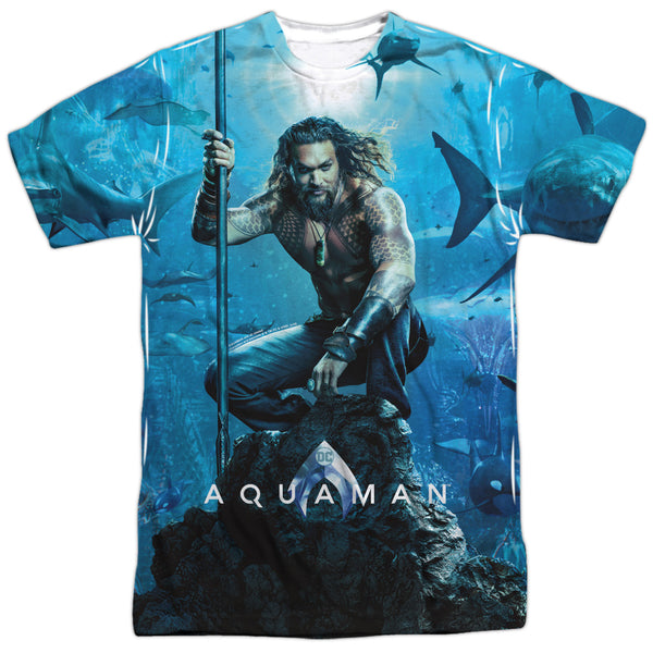 Aquaman Movie - Poster Adult Regular Fit Short Sleeve 100% Poly