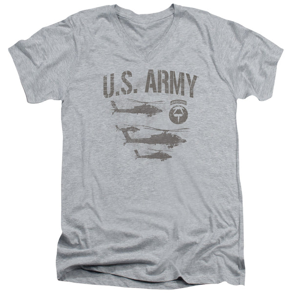 Army - Airborne Adult Slim Fit V Neck Cotton