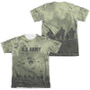 Army - Air To Land (Front - Back Print) Adult Regular Fit Short Sleeve 65 - 35 Poly - Cotton