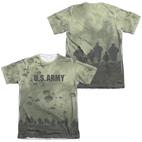 Army - Air To Land (Front - Back Print) Adult Regular Fit Short Sleeve 65 - 35 Poly - Cotton