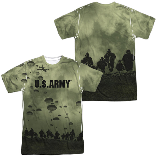 Army - Air To Land (Front - Back Print) Adult Regular Fit Short Sleeve 100% Poly