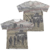 Army - Values (Front - Back Print) Adult Regular Fit Short Sleeve 65 - 35 Poly - Cotton