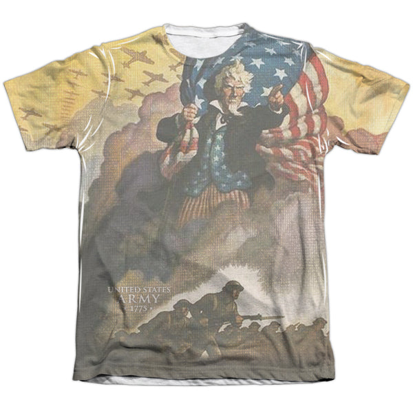 Army - Vintage Poster Adult Regular Fit Short Sleeve 65 - 35 Poly - Cotton