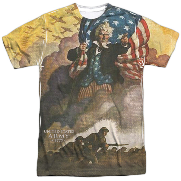 Army - Vintage Poster Adult Regular Fit Short Sleeve 100% Poly
