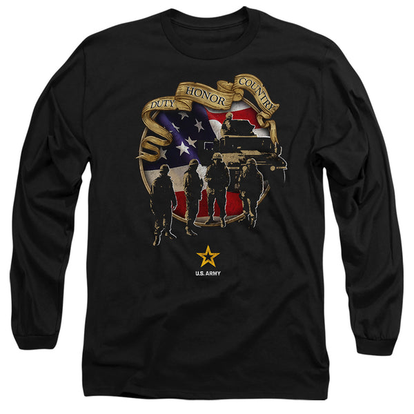 Army - Duty Honor Country Adult Long Sleeve