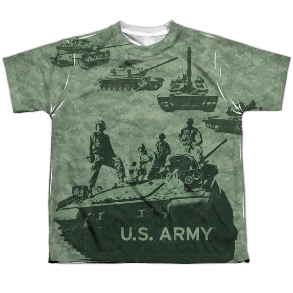 Army - Tank Up Youth Short Sleeve 100% Poly