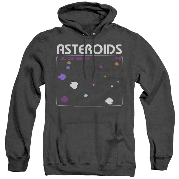 Atari - Asteroids Screen Adult Heather Hoodie