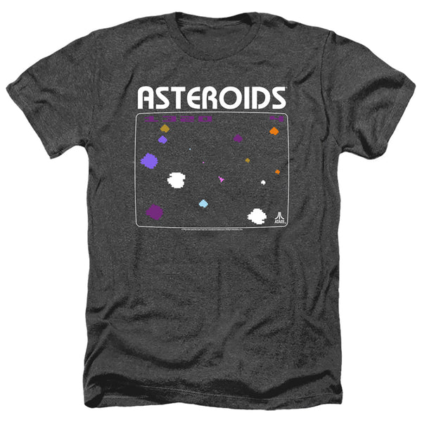 Atari - Asteroids Screen Adult Regular Fit Heather Short Sleeve
