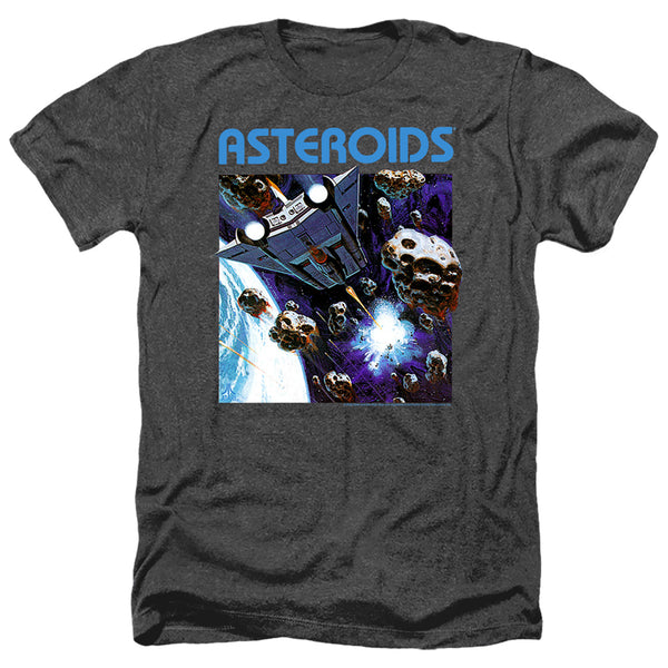 Atari - 2600 Asteroids Adult Regular Fit Heather Short Sleeve