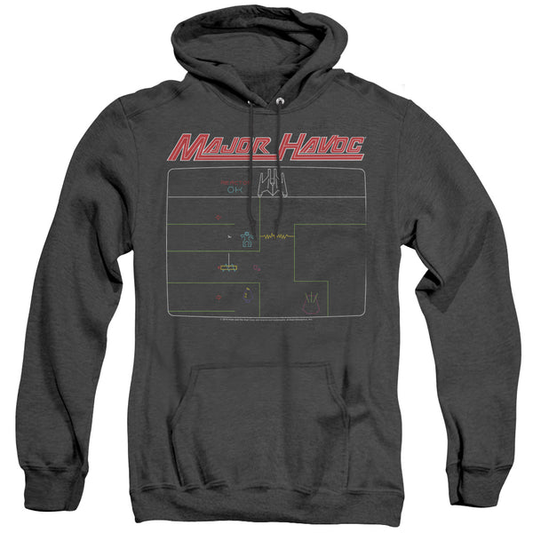 Atari - Major Havoc Screen Adult Heather Hoodie