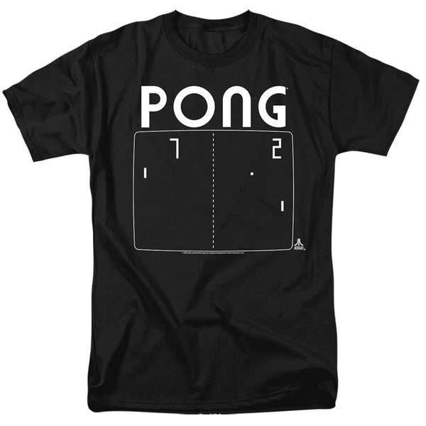 Atari - Pong Screen Adult Regular Fit Short Sleeve