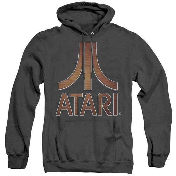 Atari - Classic Wood Emblem Adult Heather Hoodie