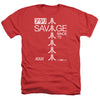 Atari - Savage 72 Adult Regular Fit Heather Short Sleeve