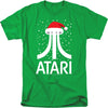 Atari - Pixel Santa Hat Adult Regular Fit Short Sleeve