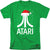 Atari - Pixel Santa Hat Adult Regular Fit Short Sleeve