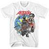 ANTHRAX-ANTHRAX U4EAAAHH-WHITE ADULT S/S TSHIRT