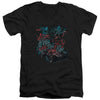 Batman Arkham Knight - City Of Fear Adult Slim Fit V Neck Cotton