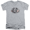 Batman Arkham Knight - Hq Sketch Adult Slim Fit V Neck Cotton
