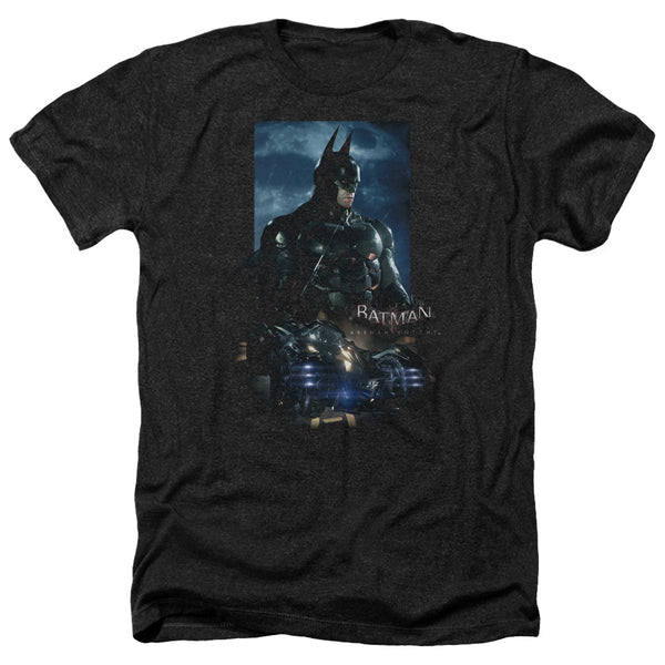 Batman Arkham Knight - Batmobile Adult Regular Fit Heather Short Sleeve