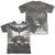 Batman Arkham Knight - Poster (Front - Back Print) Adult Regular Fit Short Sleeve 65 - 35 Poly - Cotton