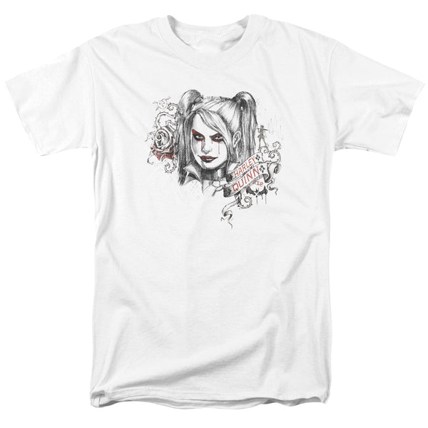 Batman Arkham Knight - Sketchy Girl Adult Regular Fit Short Sleeve