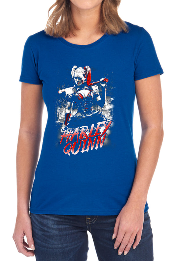 Batman Arkham Knight - Quinn City Women's Short Sleeve