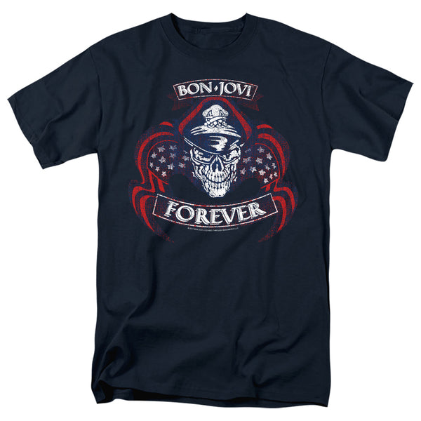 Bon Jovi - Forever Skull Adult Regular Fit Short Sleeve