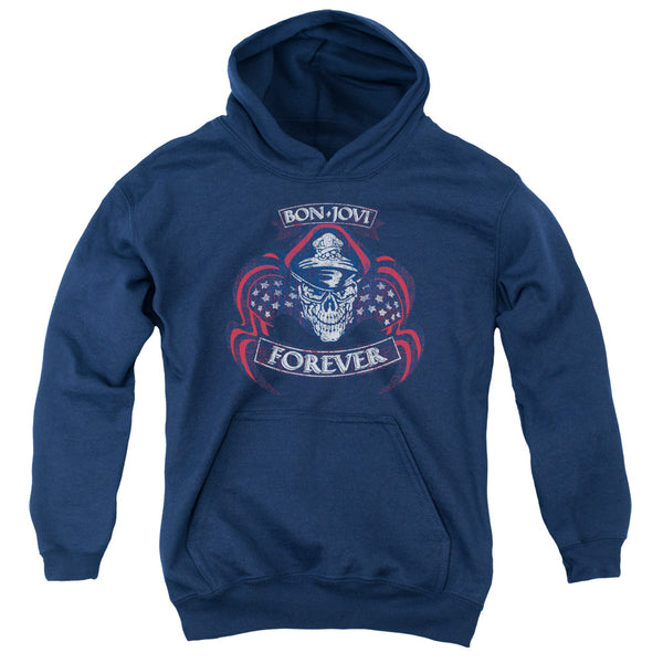 Bon Jovi - Forever Skull Youth Hooded Sweatshirt