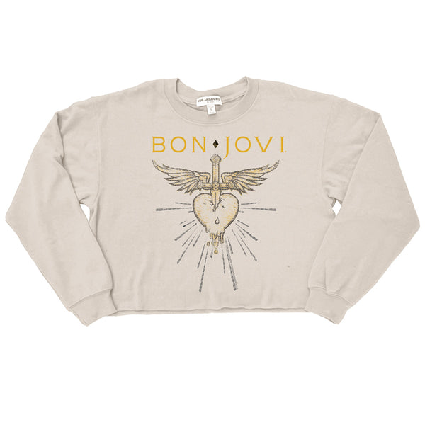 Bon Jovi - Greatest Hits Crop Sweatshirt