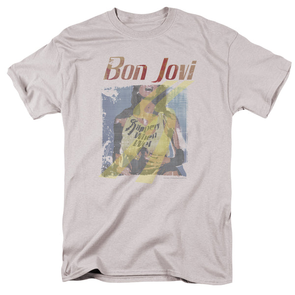 Bon Jovi - Slippery When Wet Girl Adult Regular Fit Short Sleeve