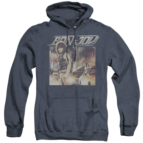 Bon Jovi - Runaway Jon Adult Heather Hoodie