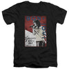 Bon Jovi - 86 Tour Adult Slim Fit V Neck Cotton